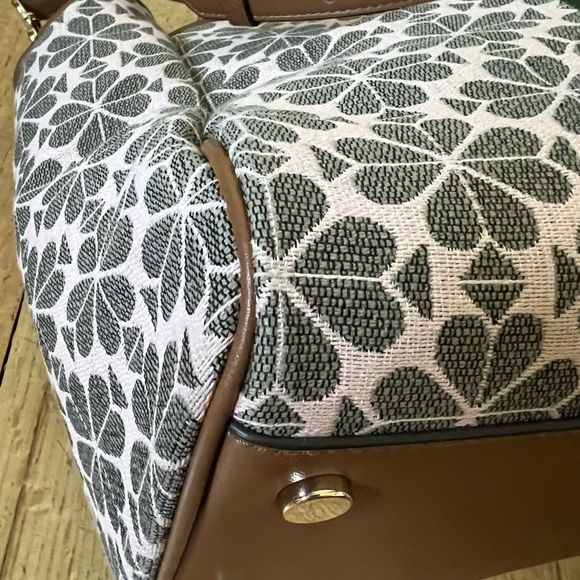 Kate Spade Medium Everything Tote Bag pink green w pouch - Picture 8 of 16